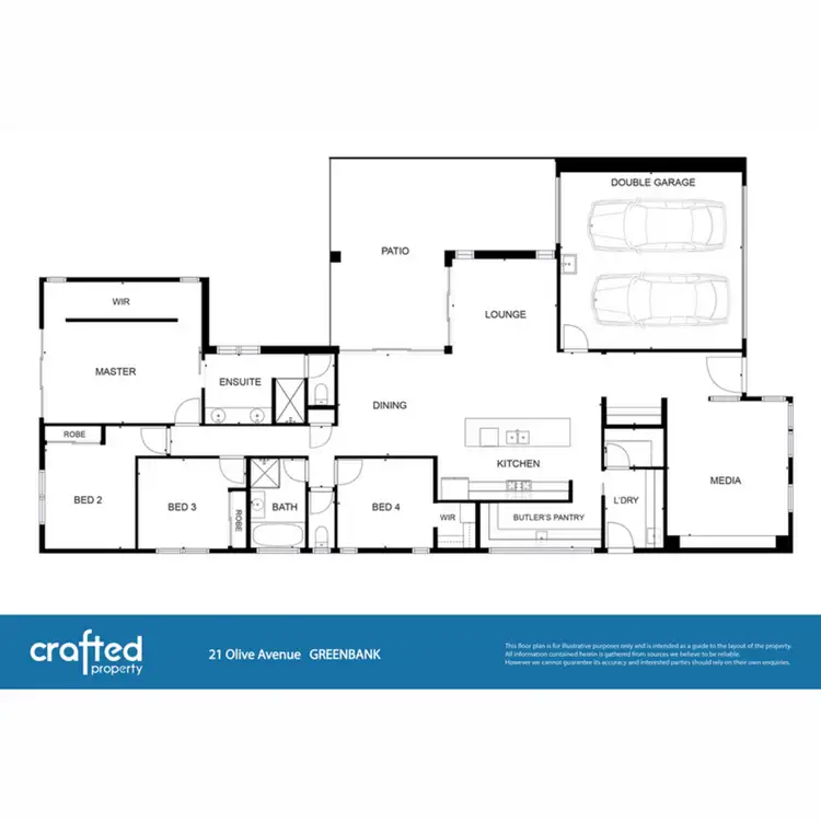Floorplan of Homely house listing, 21 Olive Avenue, Greenbank QLD 4124