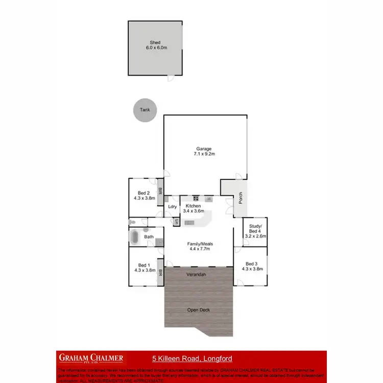 Floorplan of Homely house listing, 5 Killeen Road, Longford VIC 3851
