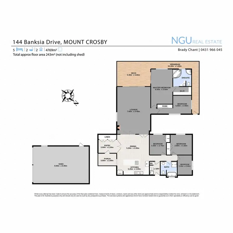 Floorplan of Homely house listing, 144 Banksia Drive, Mount Crosby QLD 4306