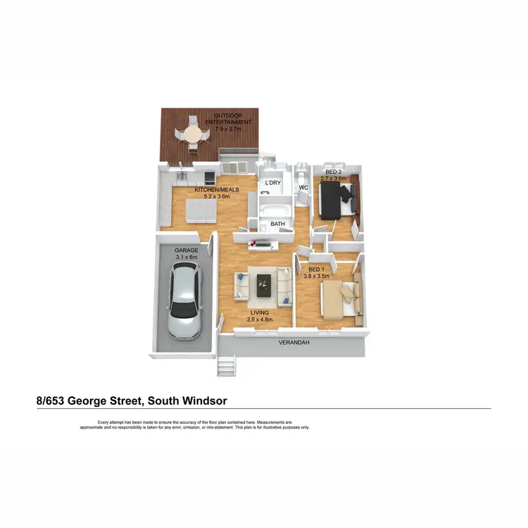 Floorplan of Homely villa listing, 8/653 George Street, South Windsor NSW 2756