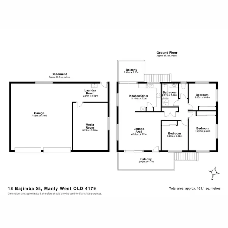 Floorplan of Homely house listing, 18 Bajimba Street, Manly West QLD 4179