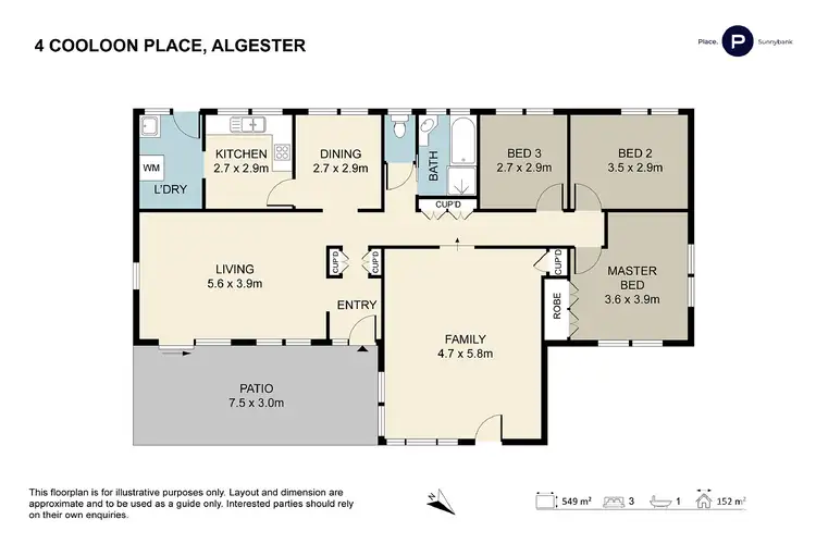 Floorplan of Homely house listing, 4 Cooloon Place, Algester QLD 4115