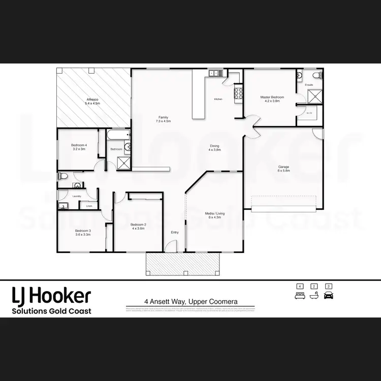 Floorplan of Homely house listing, 4 Ansett Way, Upper Coomera QLD 4209