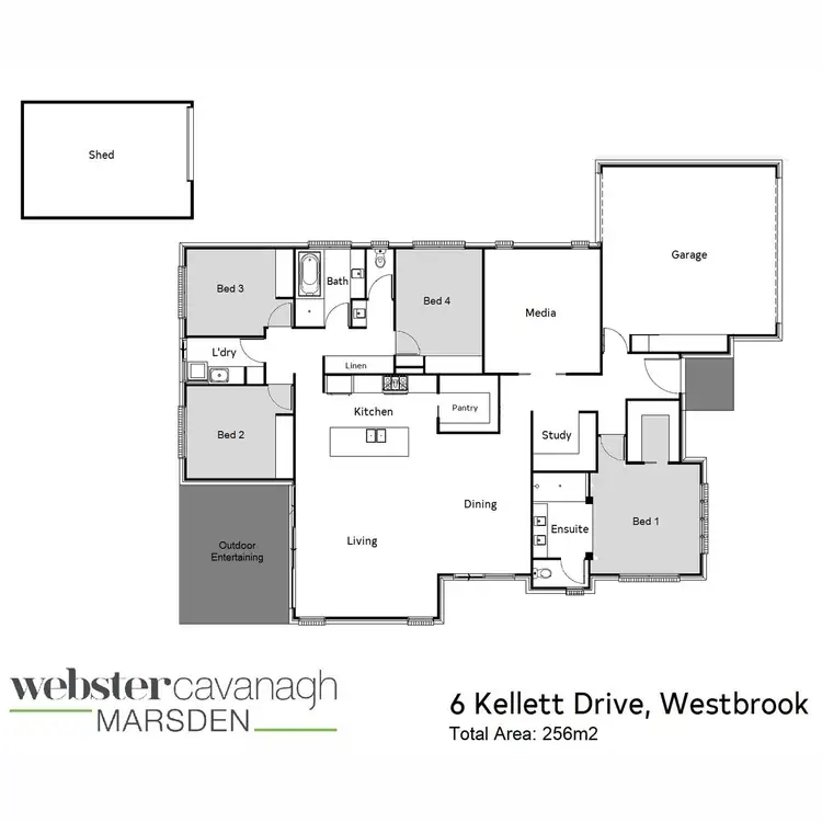 Floorplan of Homely house listing, 6 Kellett Drive, Westbrook QLD 4350