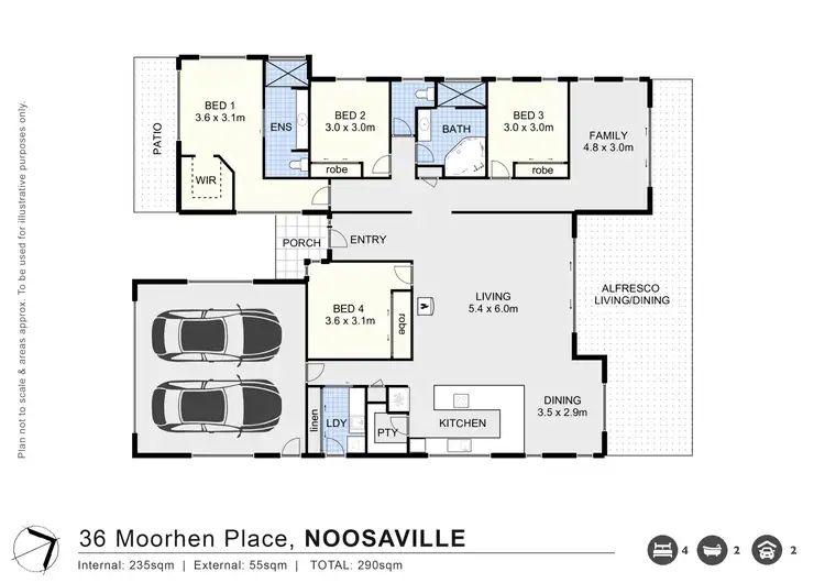 Floorplan of Homely house listing, 36 Moorhen Place, Noosaville QLD 4566