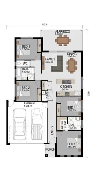 Floorplan of Homely house listing, 13 Scenery Crescent, Narangba QLD 4504