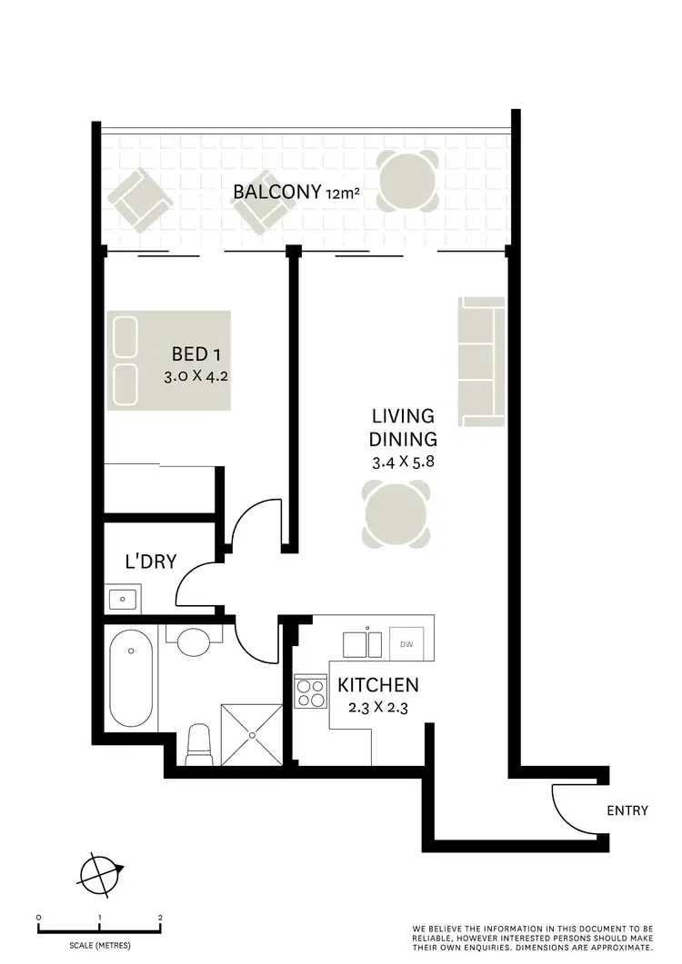 Floorplan of Homely apartment listing, 63/788 Bourke Street, Waterloo NSW 2017