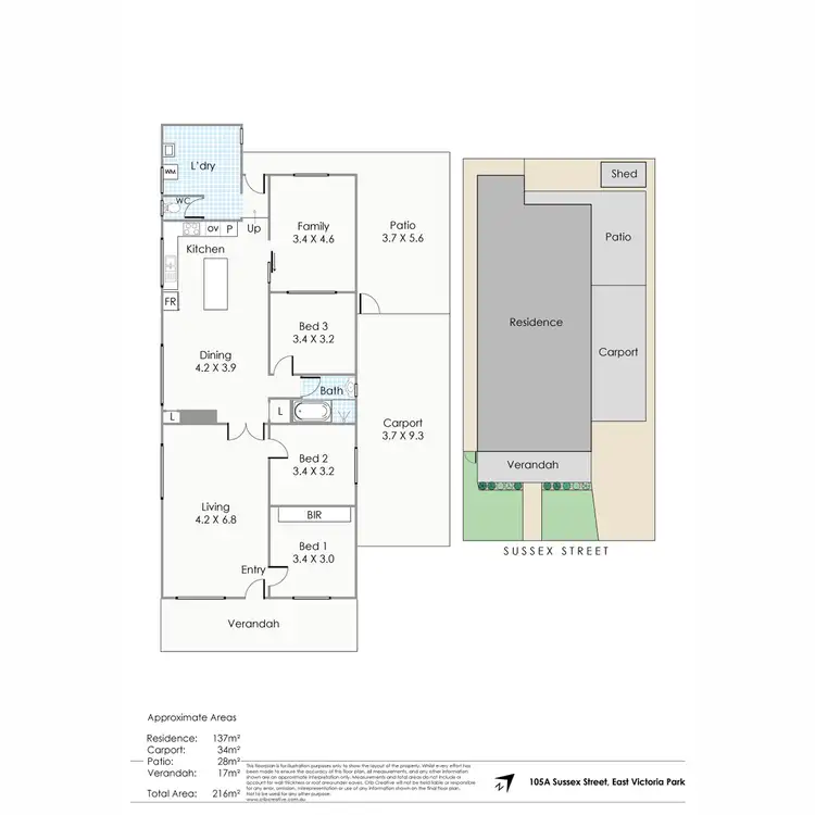 Floorplan of Homely house listing, 105A Sussex Street, East Victoria Park WA 6101
