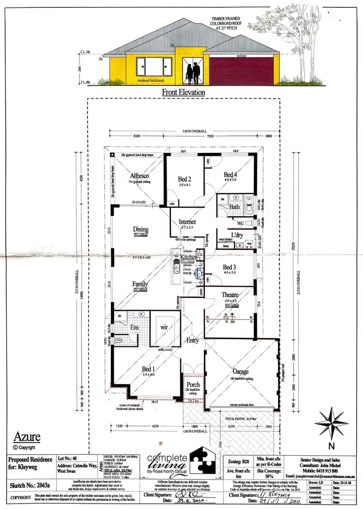 Floorplan of Homely house listing, 10 Calendia Way, Dayton WA 6055
