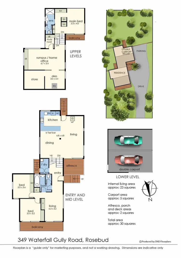 Floorplan of Homely house listing, 349 Waterfall Gully Road, Rosebud VIC 3939