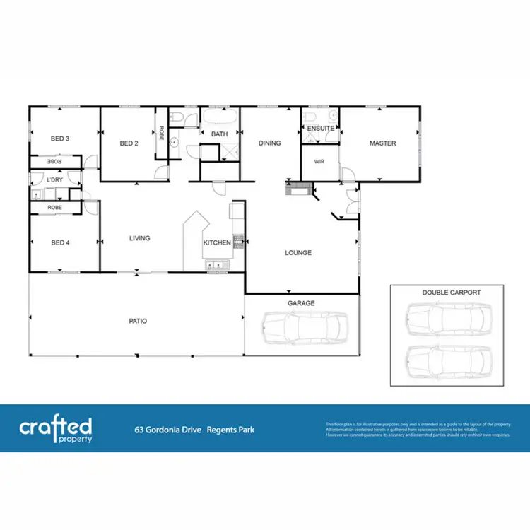 Floorplan of Homely house listing, 63 Gordonia Drive, Regents Park QLD 4118