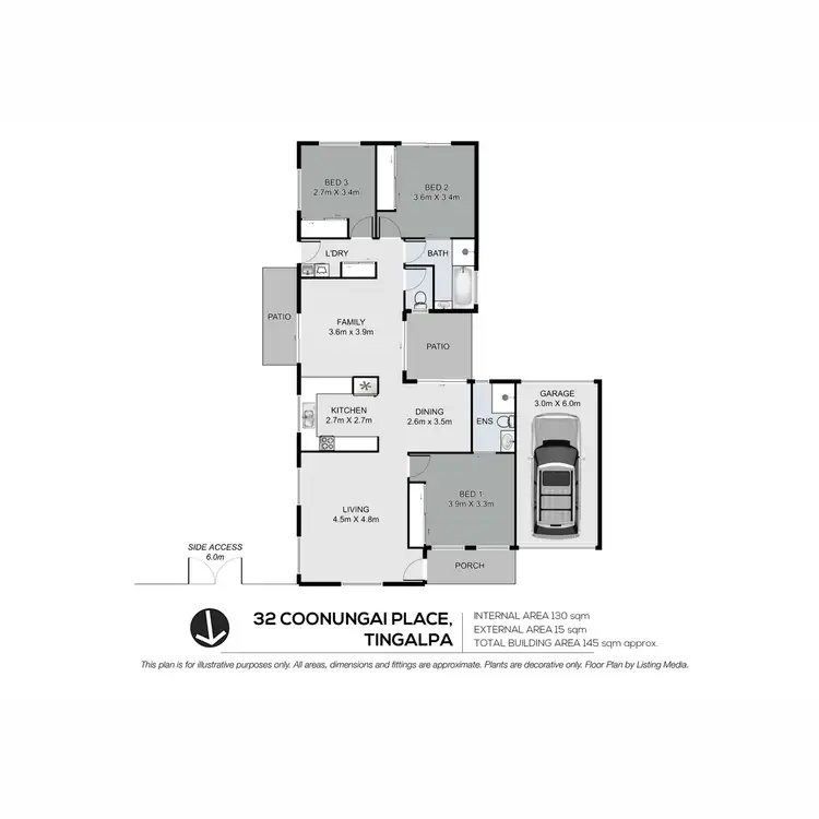 Floorplan of Homely house listing, 32 Coonungai Place, Tingalpa QLD 4173
