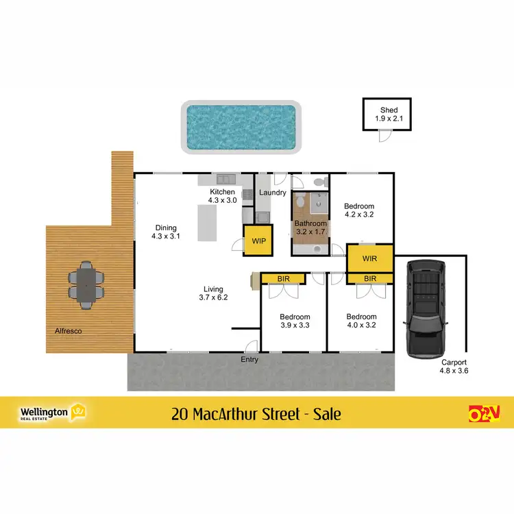 Floorplan of Homely house listing, 20 Macarthur Street, Sale VIC 3850