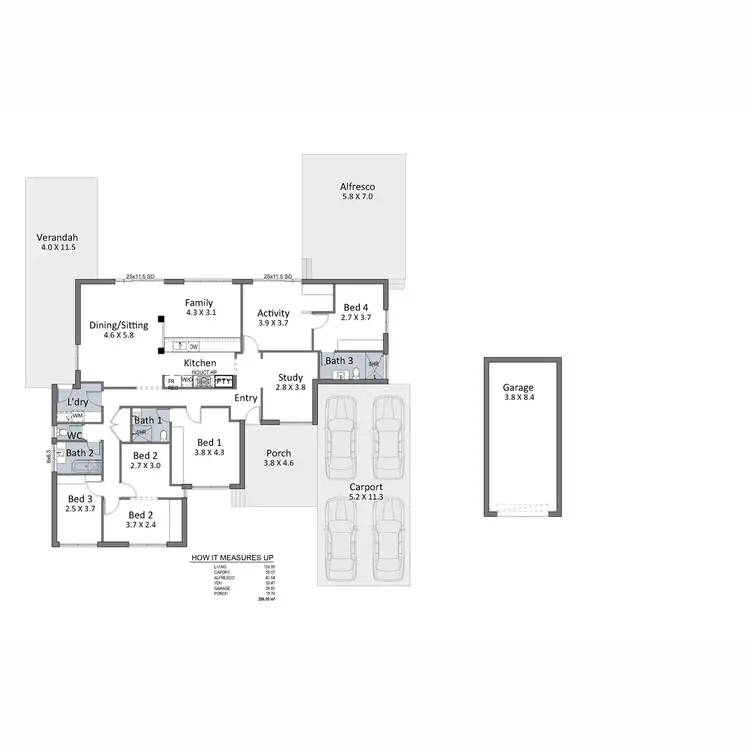 Floorplan of Homely house listing, 59 Mannion Way, Kardinya WA 6163