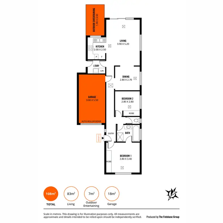 Floorplan of Homely unit listing, 3/19 Gosfield Crescent, Hampstead Gardens SA 5086