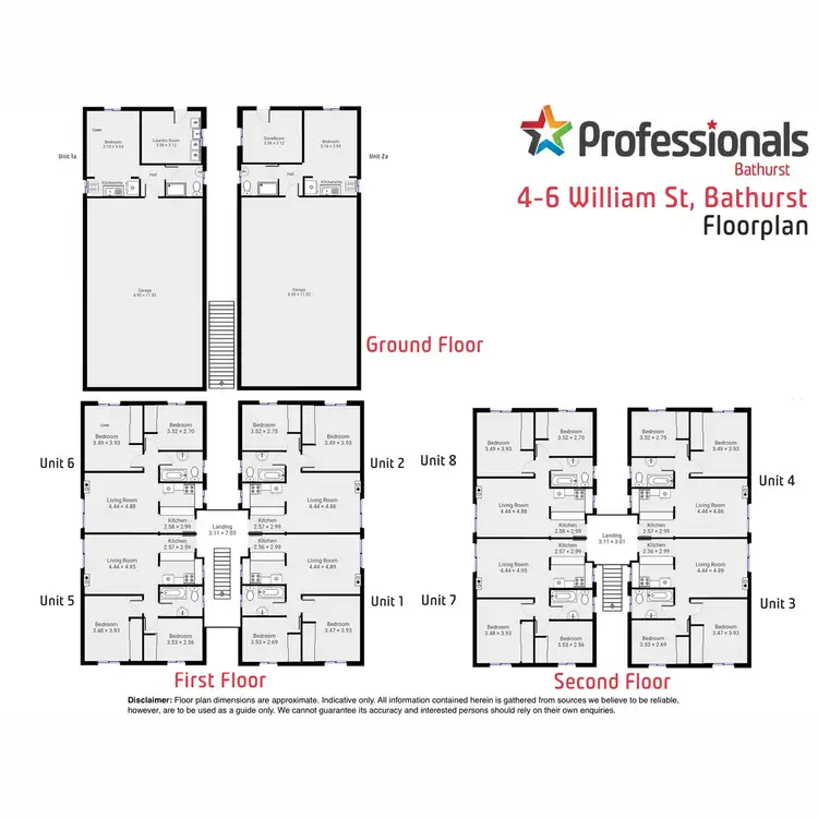 Floorplan of Homely block of units listing, 4-6 William Street, Bathurst NSW 2795