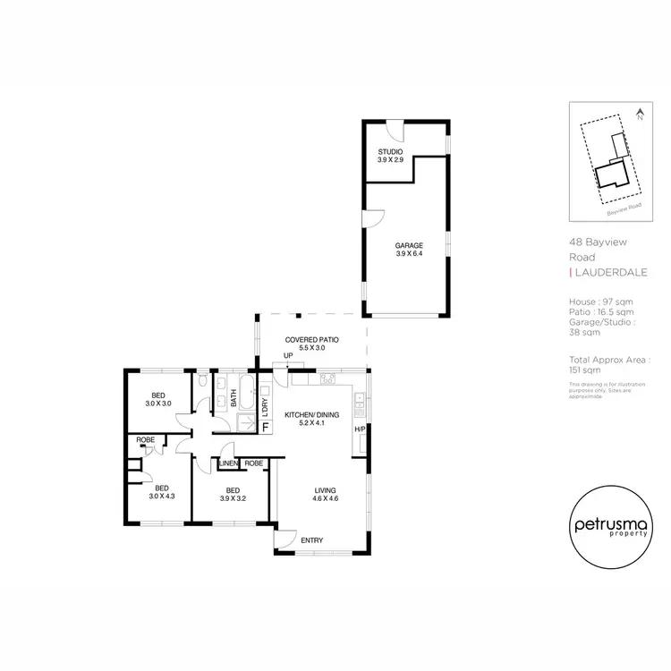 Floorplan of Homely house listing, 48 Bayview Road, Lauderdale TAS 7021