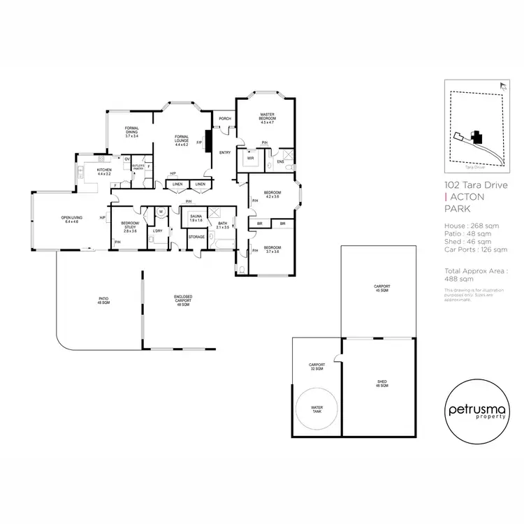 Floorplan of Homely house listing, 102 Tara Drive, Acton Park TAS 7170