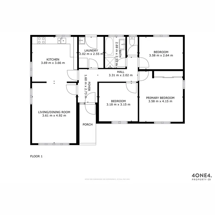 Floorplan of Homely house listing, 43 Celtic Place, Gagebrook TAS 7030