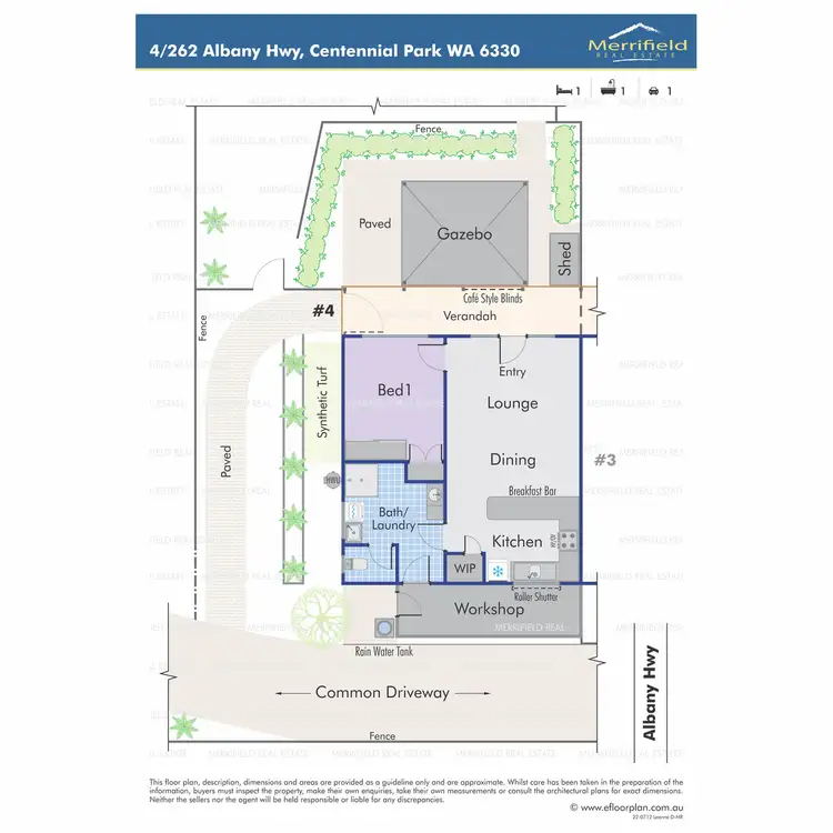Floorplan of Homely unit listing, 4/262 Albany Highway, Centennial Park WA 6330