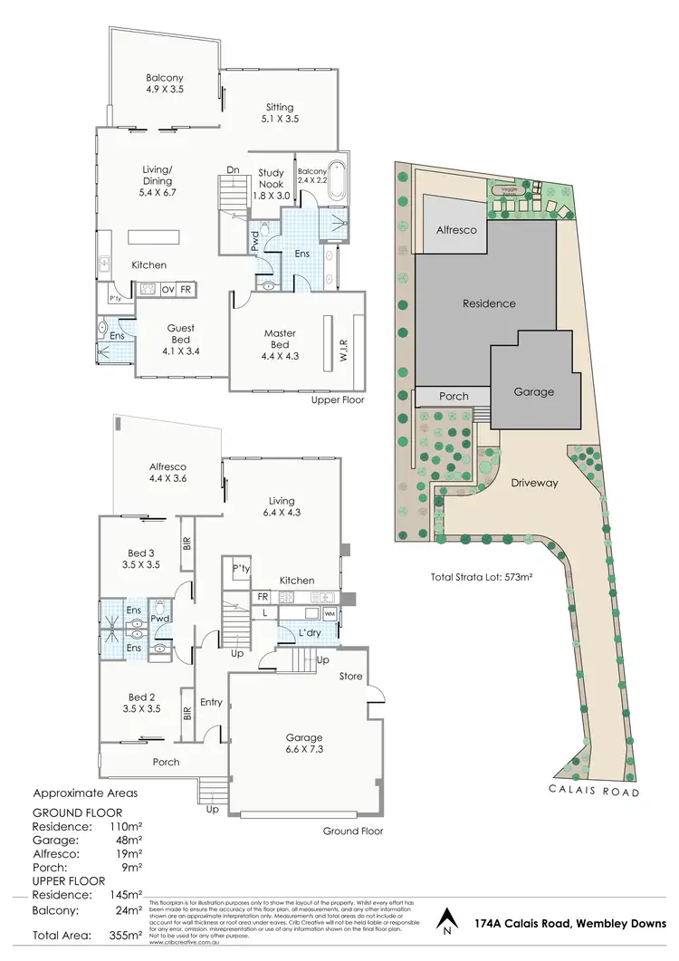 Floorplan of Homely house listing, 174A Calais Road, Wembley Downs WA 6019