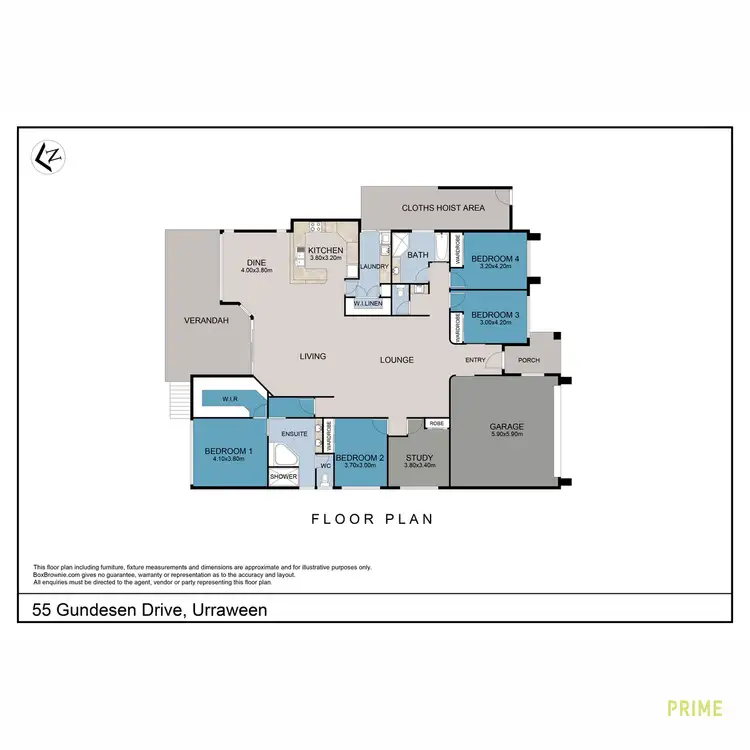 Floorplan of Homely house listing, 55 Gundesen Drive, Urraween QLD 4655