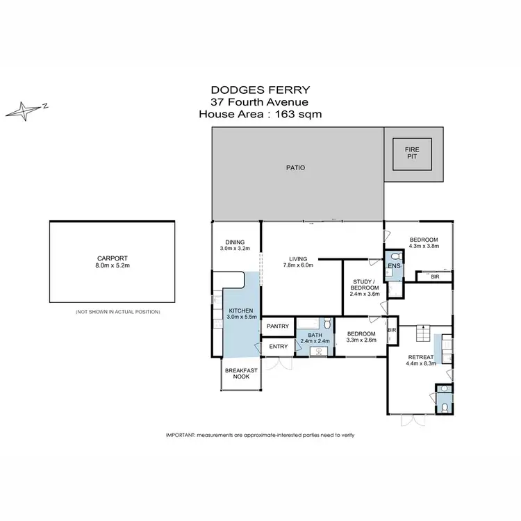 Floorplan of Homely house listing, 37 Fourth Avenue, Dodges Ferry TAS 7173