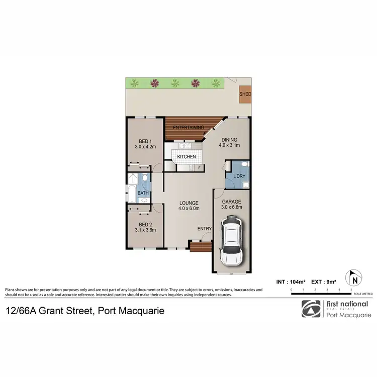 Floorplan of Homely villa listing, 12/66a Grant Street, Port Macquarie NSW 2444