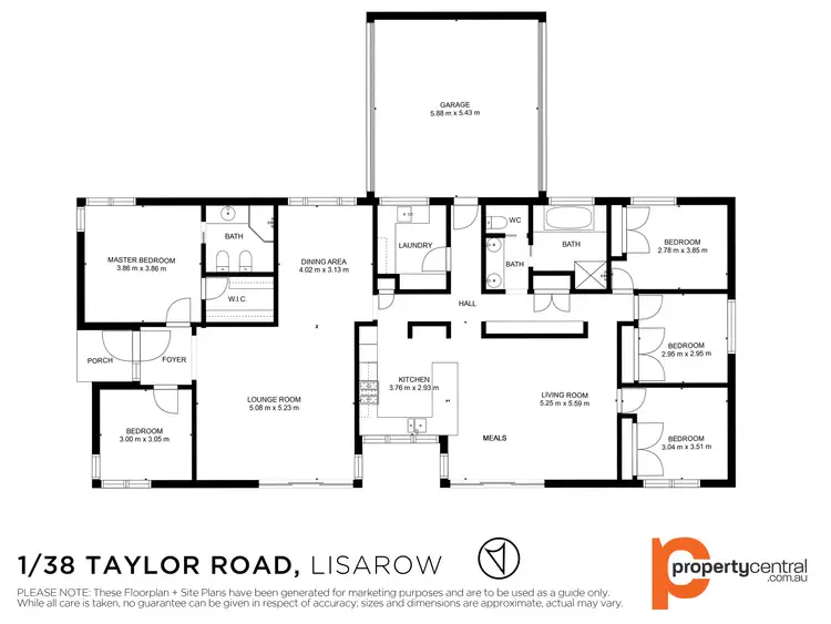Floorplan of Homely rural property listing, 1/38 Taylor Road, Lisarow NSW 2250