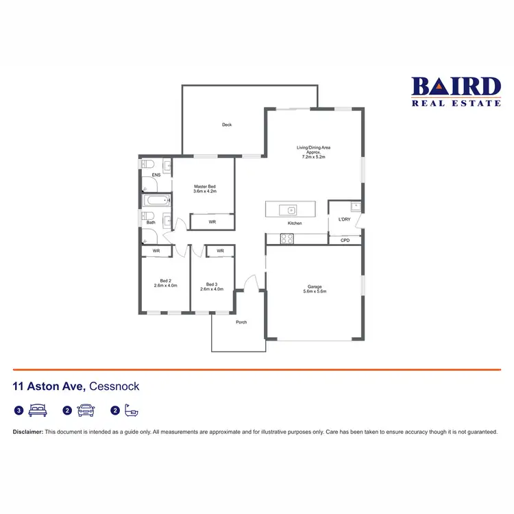 Floorplan of Homely house listing, 11 Aston Avenue, Cessnock NSW 2325