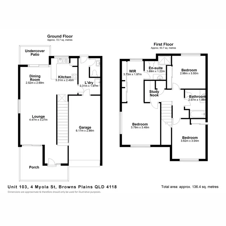Floorplan of Homely townhouse listing, 103/4 Myola Street, Browns Plains QLD 4118