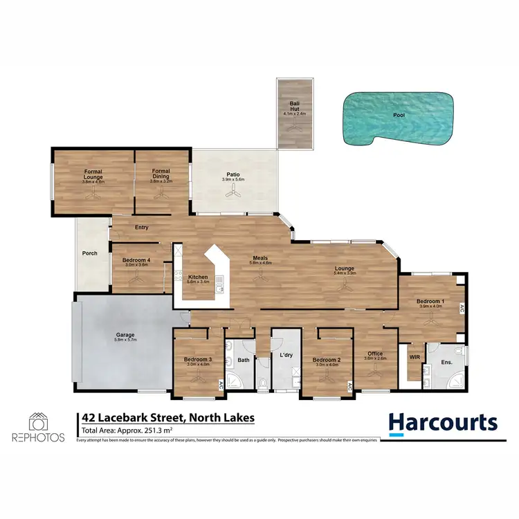 Floorplan of Homely house listing, 42 Lacebark Street, North Lakes QLD 4509