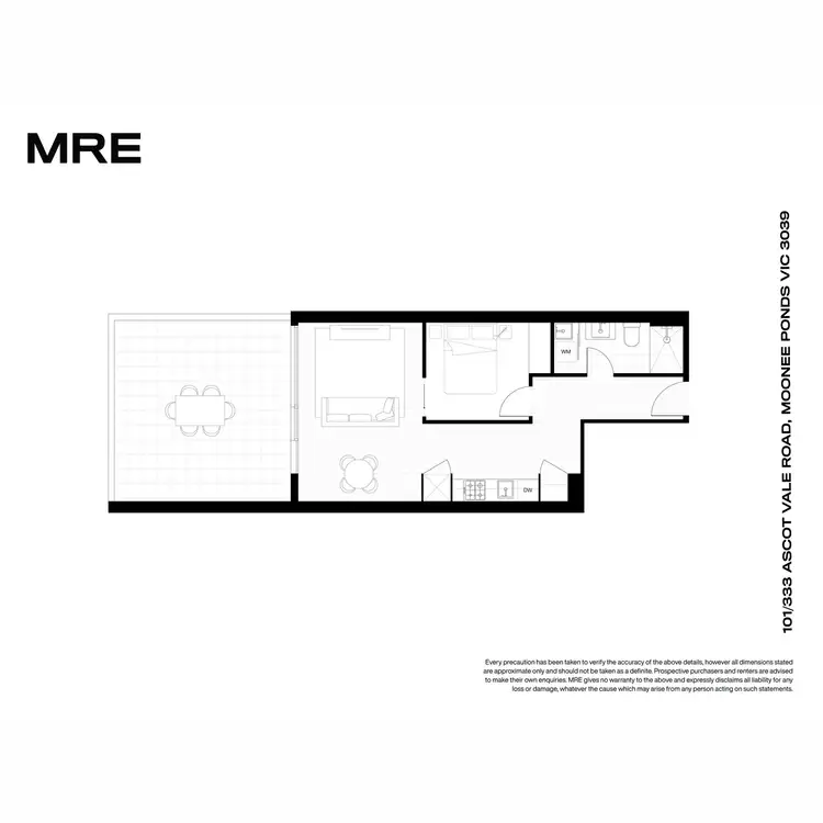 Floorplan of Homely apartment listing, 101/333 Ascot Vale Road, Moonee Ponds VIC 3039