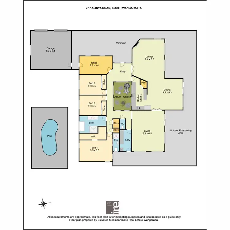 Floorplan of Homely house listing, 27 Kalinya Road, Wangaratta South VIC 3678