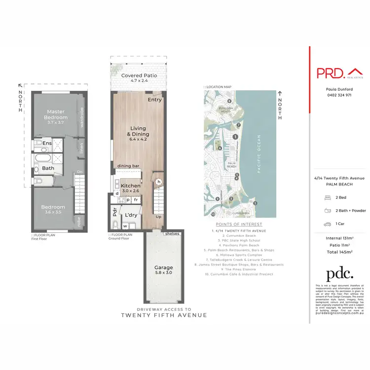 Floorplan of Homely townhouse listing, 4/14 Twenty Fifth Avenue, Palm Beach QLD 4221