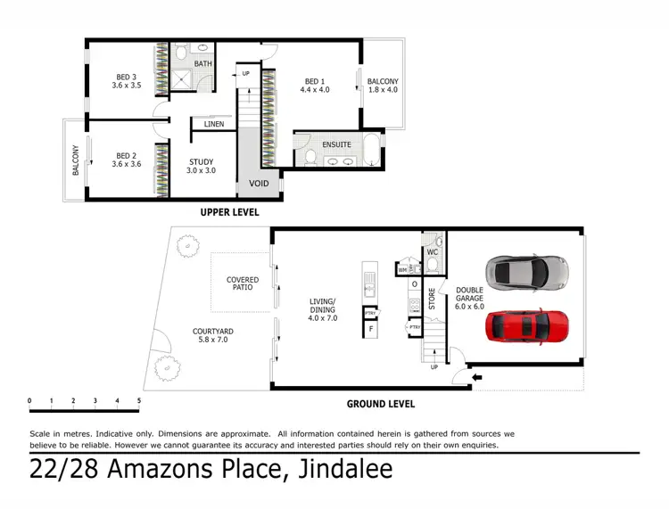 Floorplan of Homely unit listing, 22/28 Amazons Place, Jindalee QLD 4074