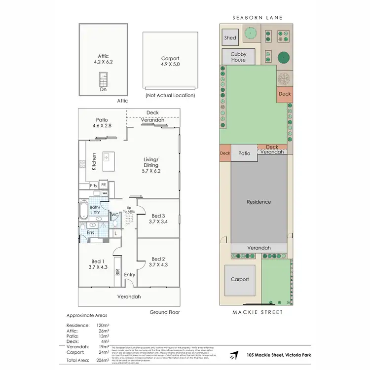 Floorplan of Homely house listing, 105 Mackie Street, Victoria Park WA 6100