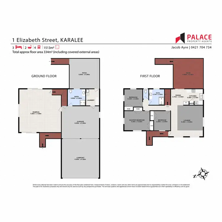 Floorplan of Homely house listing, 1 Elizabeth Street, Karalee QLD 4306