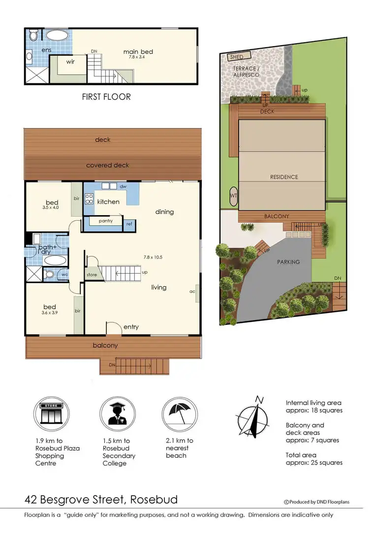 Floorplan of Homely house listing, 42 Besgrove Street, Rosebud VIC 3939