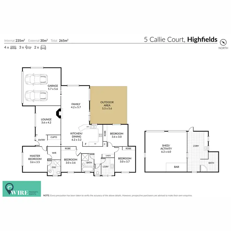 Floorplan of Homely house listing, 5 Callie Court, Highfields QLD 4352