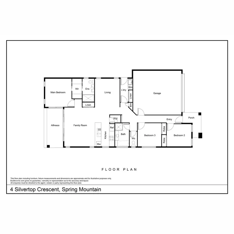 Floorplan of Homely house listing, 4 Silvertop Crescent, Spring Mountain QLD 4300