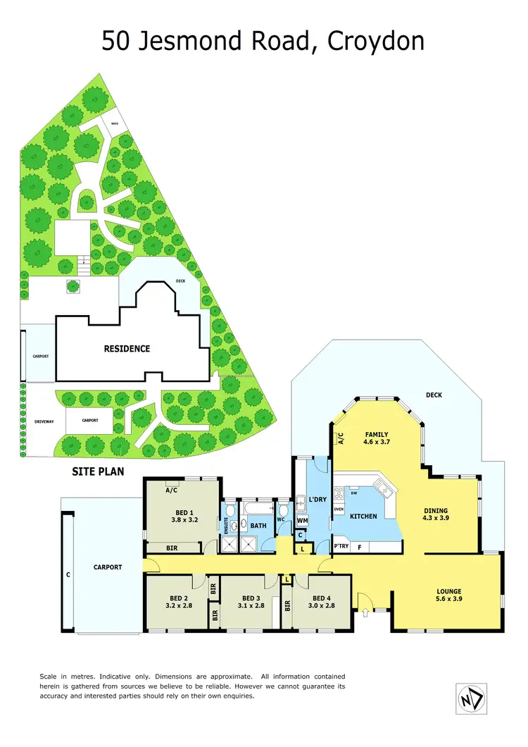 Floorplan of Homely house listing, 50 Jesmond Road, Croydon VIC 3136