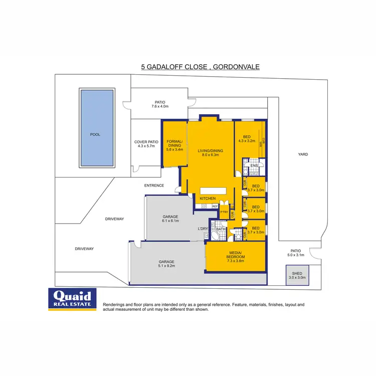 Floorplan of Homely house listing, 5 Gadaloff Close, Gordonvale QLD 4865