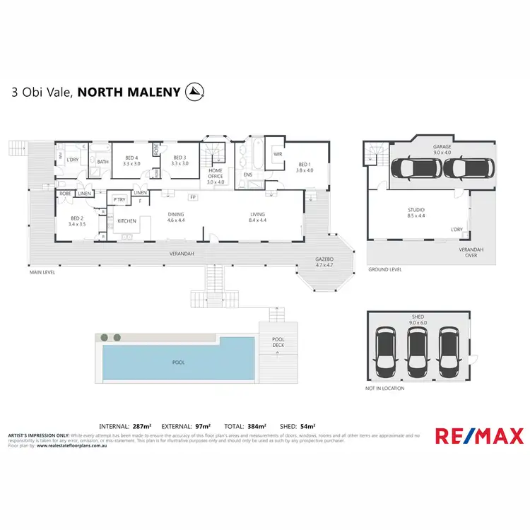 Floorplan of Homely house listing, 3 Obi Vale, North Maleny QLD 4552