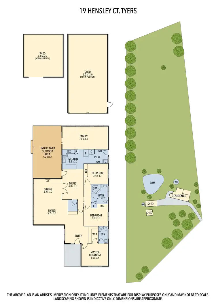 Floorplan of Homely house listing, 19 Hensley Court, Tyers VIC 3844