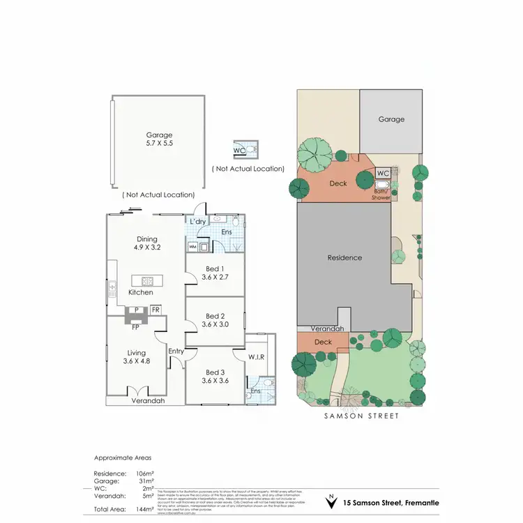 Floorplan of Homely house listing, 15 Samson Street, Fremantle WA 6160