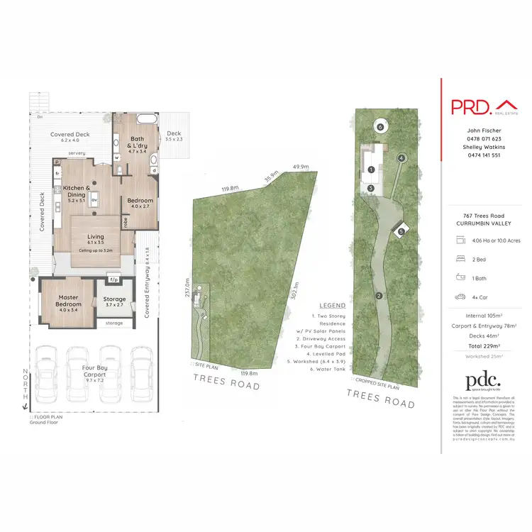Floorplan of Homely rural property listing, 767 Trees Road, Currumbin Valley QLD 4223