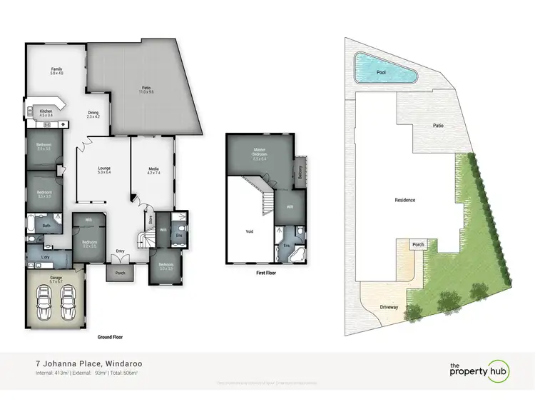 Floorplan of Homely house listing, 7 Johanna Place, Windaroo QLD 4207
