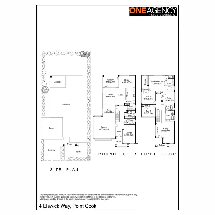 Floorplan of Homely house listing, 4 Elswick Way, Point Cook VIC 3030