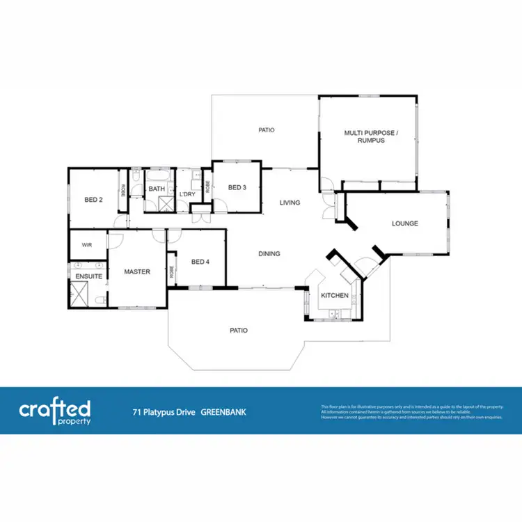 Floorplan of Homely house listing, 71 Platypus Drive, Greenbank QLD 4124